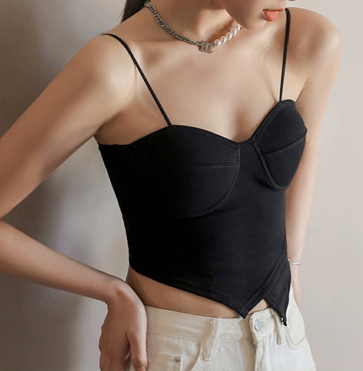 [inside] sweet cool hot girl sexy slim irregular fixed bra with beautiful back underwear m82213# zxl