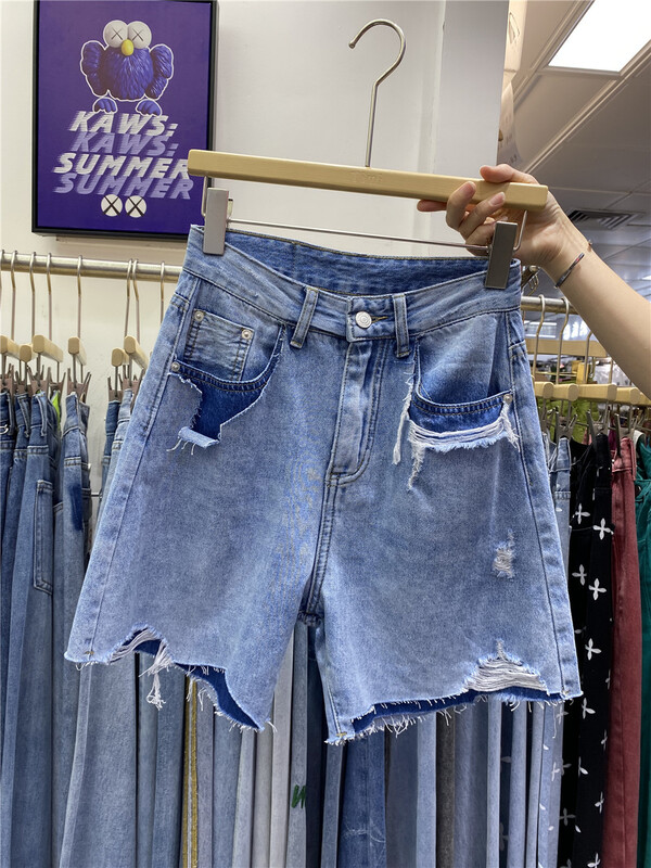 New in early summer! [TIMI] Vintage denim shorts 8090# LSW with holes