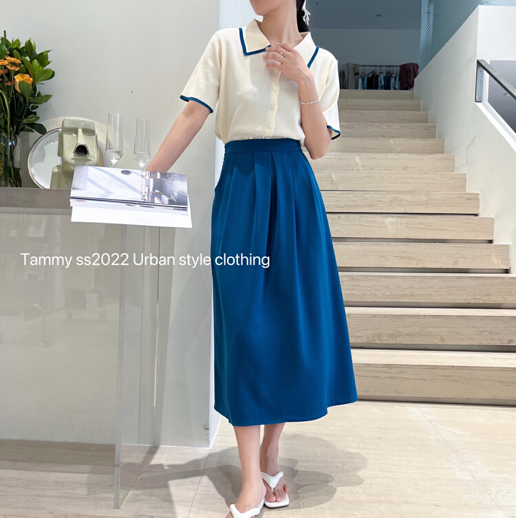 [Tammy] simple and slim skirt 82631# L