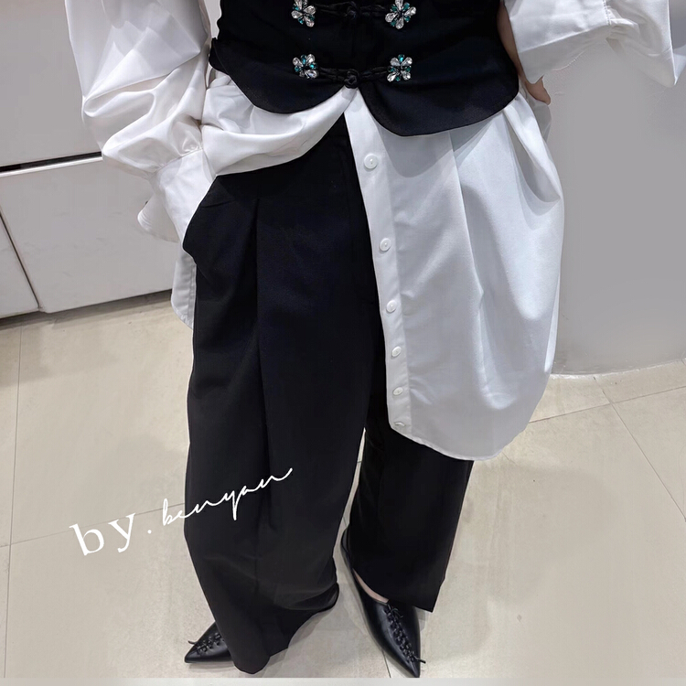 New year in early spring! [benyan] simple, clean and versatile casual pants (with waist seal) 7630# zxx