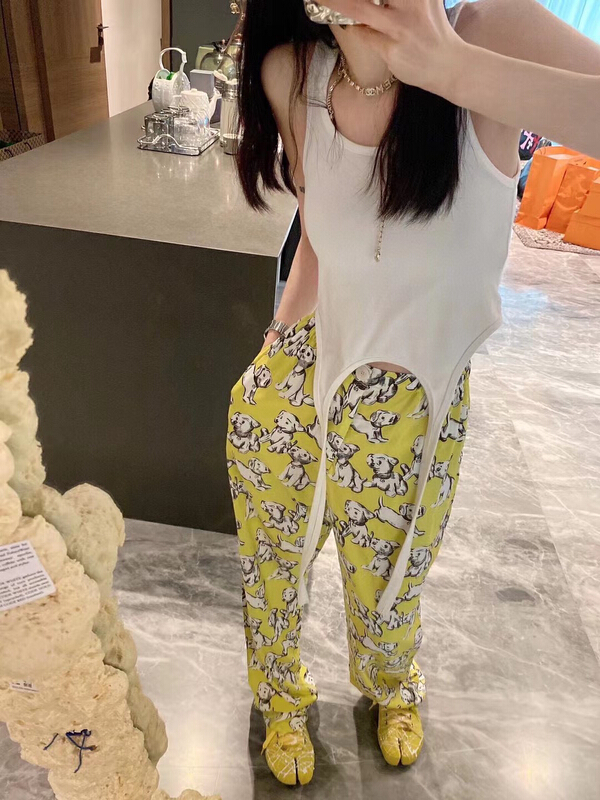 [YT] Dog Print fashion casual pants k5992# PCZ