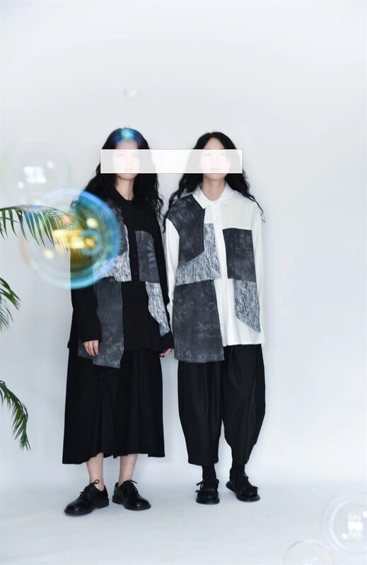 New year in early spring! [three and two out] Korean single breasted color matching shirt (shirts only) 99008# L