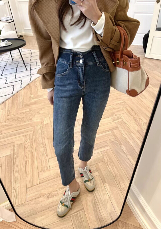 [M +] straight tube slim jeans m3670# CLS