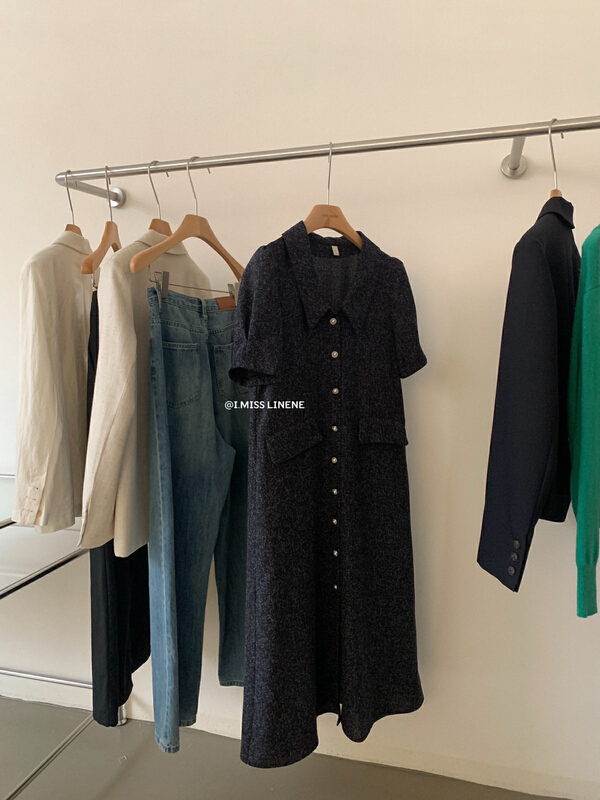 [Imiss] Korean personalized loose breasted dress cx10085\lsw