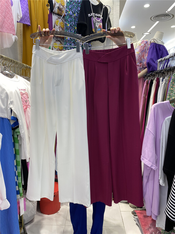 New in early summer! [al] Korean solid color versatile trousers 3127# hyy