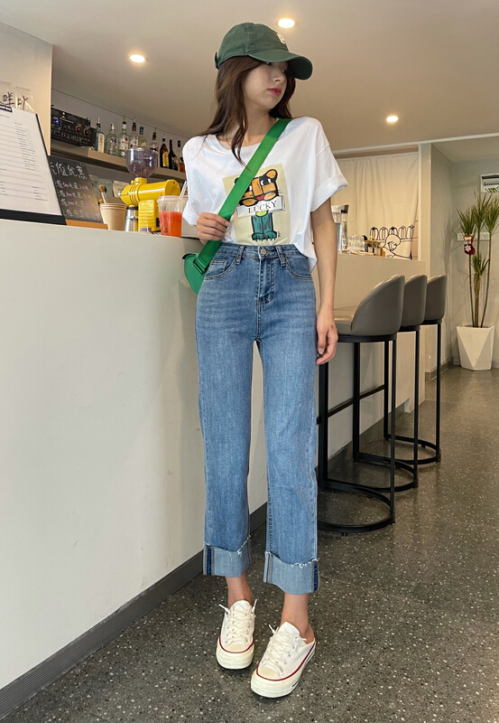 New in early summer! [enxier] comfortable and versatile skinny jeans k1308# L