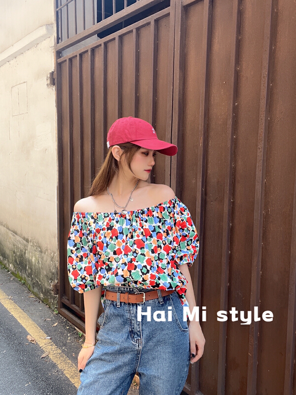 [Haimi] European and Korean fashion foreign style one-piece small shirt 1665# WTT