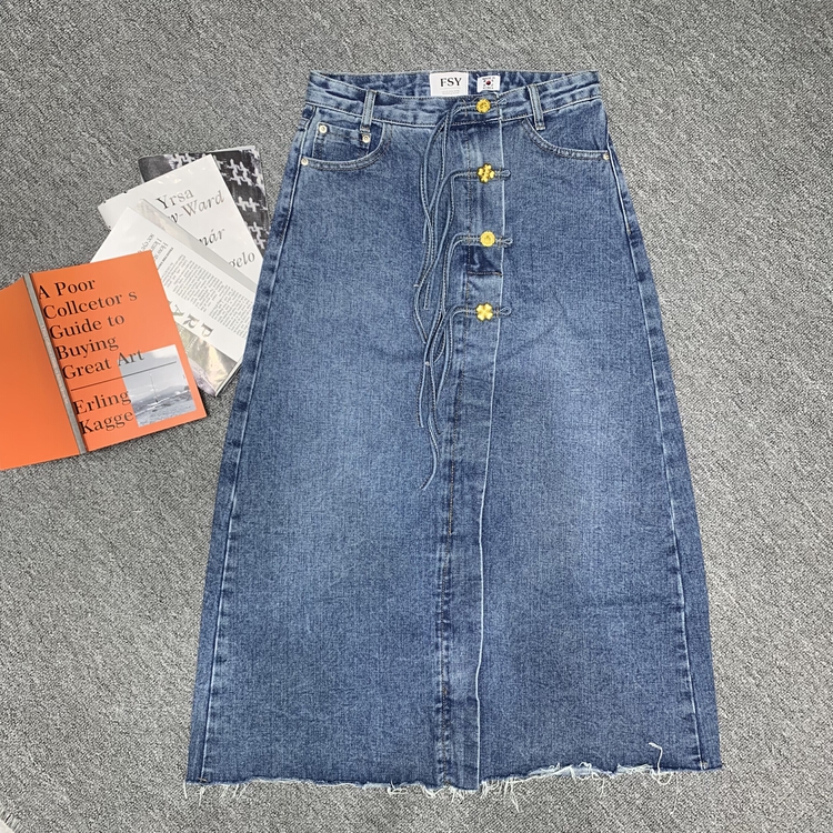New in early summer! [x2 Fansi feather] new high waist slim skirt 8195# WTT