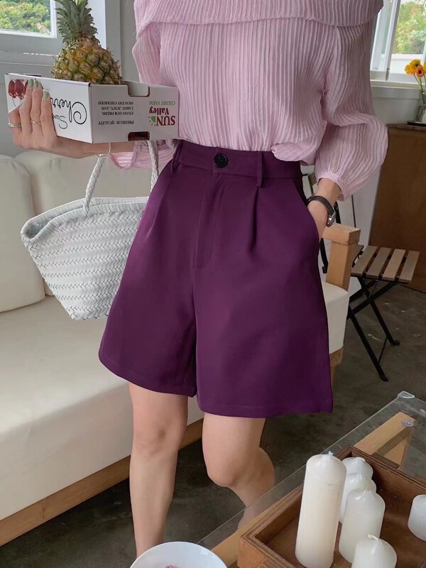 goods in stock! New in early summer! [M queen] Korean high waist slim casual shorts 6253# HBx