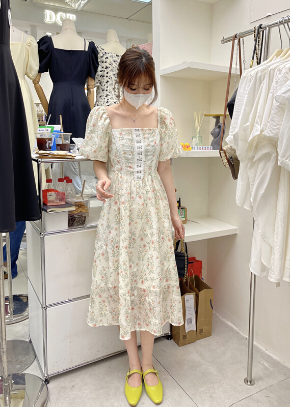 [uone] pure desire fresh Jacquard Dress 98559# LSL