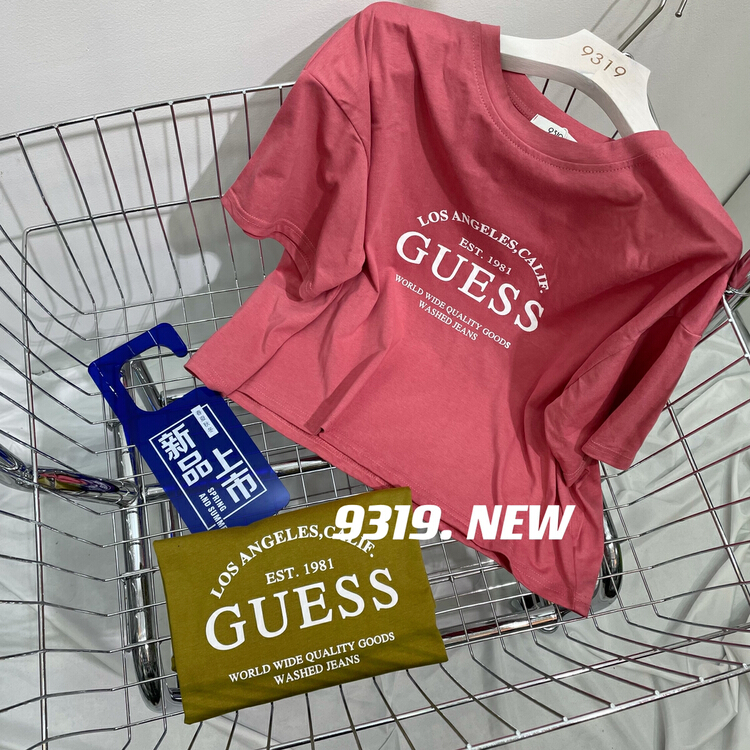[9319] fashionable and versatile letter printed short sleeve T-shirt 103# L