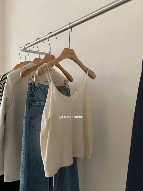 goods in stock! [Imiss] Korean versatile suspender sweater (10% cashmere content) cx0163# LSW