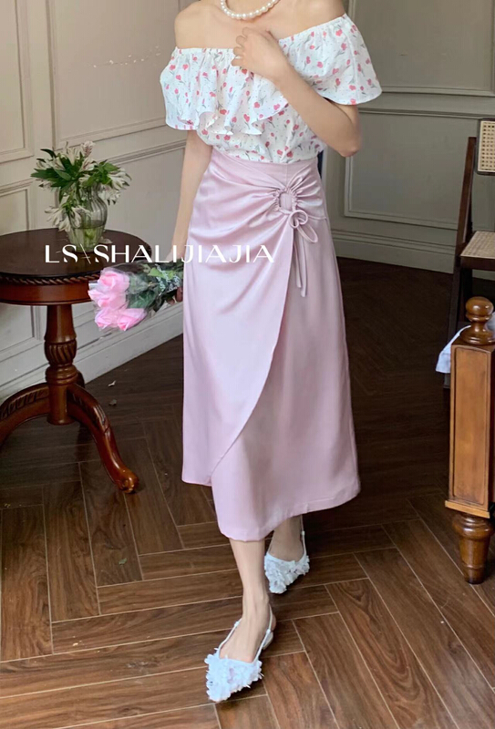 [LS] gentle mid length skirt 2653# WPL