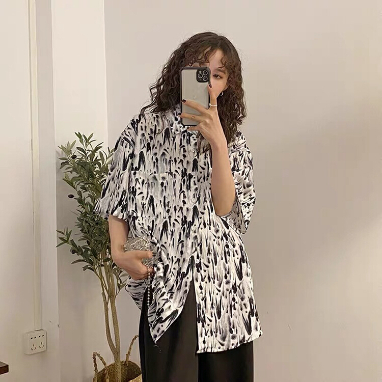[103n studio] fashion personalized texture shirt c52# ZSY