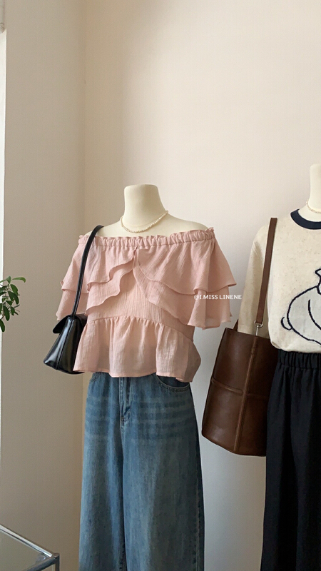 [Imiss] small crowd one shoulder fashion shirt cx10092# LSW