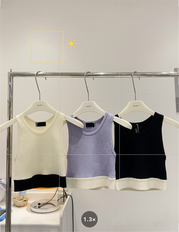 [seven 7] color blocked Pullover Korean vest / sling 116# WTT