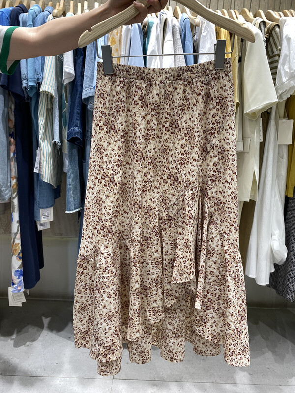 New in early summer! [Boran silk natural] light mature style, simple, age reducing and versatile skirt 6276# LSW