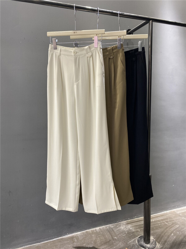goods in stock! New in early summer! [Yazhu] a small group of western style design split casual pants 6037# CLS
