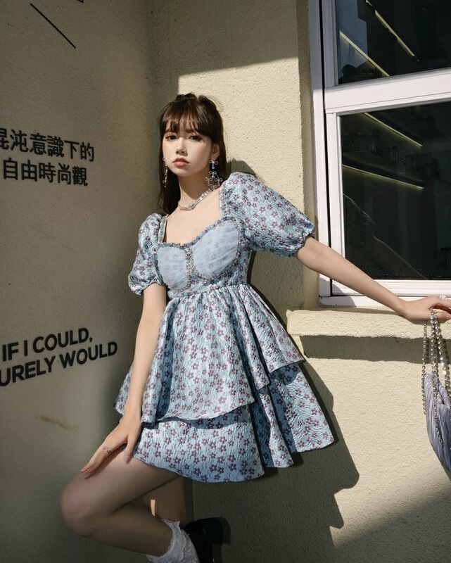New in early summer! [AC] French Jacquard Dress Dress 6749# JJ