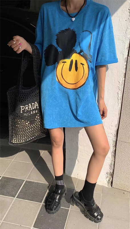 [didi] Mickey head print short sleeve T-shirt 5133# ozq