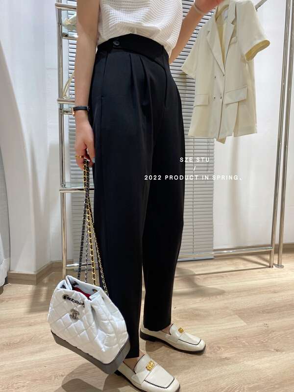 goods in stock! New year in early spring! [Sze] fashionable and versatile slim trousers 60069# zxx