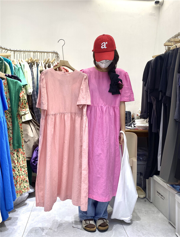 [sanbara] candy color Korean casual dress 9512# LSW