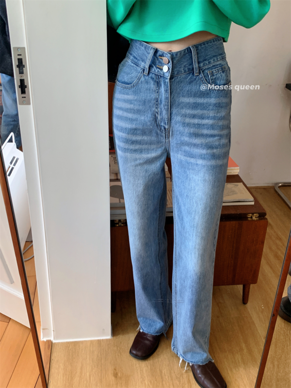 New year in early spring! [moss queen] basic versatile solid jeans 56022# XYY