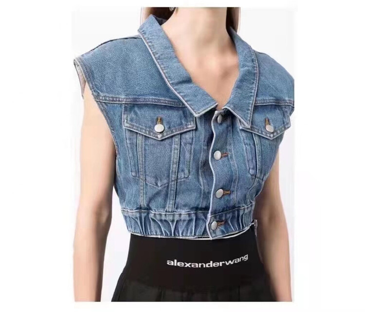 [Yishang clothing] Korean loose and versatile denim vest k9311# JJ