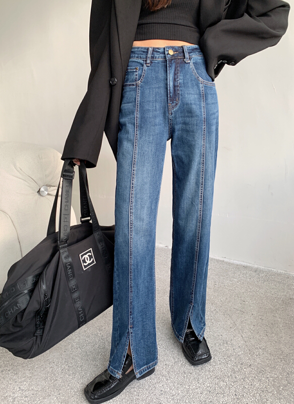 [JFT] straight high waist skinny jeans jft037# CLS