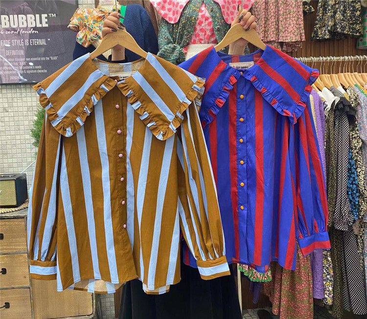 [N21] Korean versatile striped shirt ys1-813# CJJ