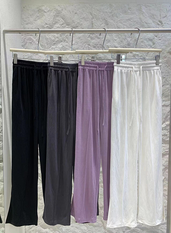 [o not 1] Elastic Waist Wide Leg versatile casual pants k485# LSW