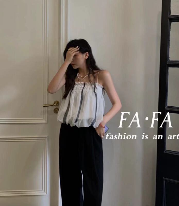 [Fafa] puffy mesh sexy vest / sling 18006# zxl