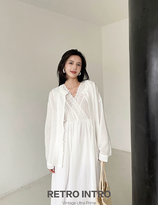 [Rin] simple temperament loose solid color blouse 21093# cqw