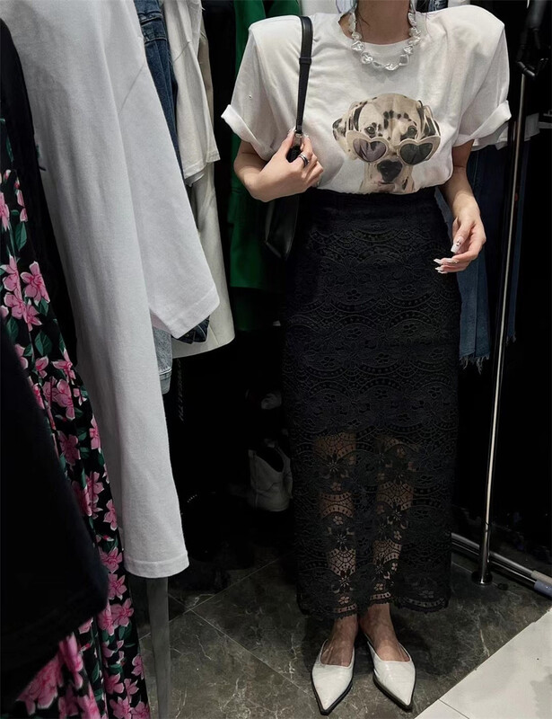 goods in stock! [buyer Yan Xuan - God of wealth] Korean lace solid color skirt 1188# Cl