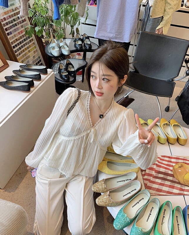 New in early summer! [LML] lady temperament sweet blouse 8270# ozq