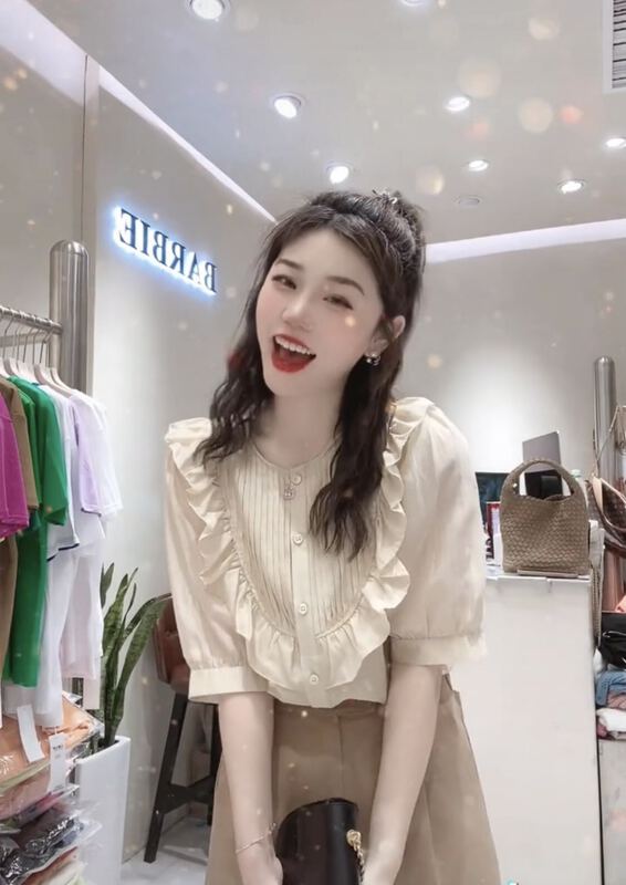 現貨!初夏上新!【I-D】百搭舒適單排扣小衫  887#  LL