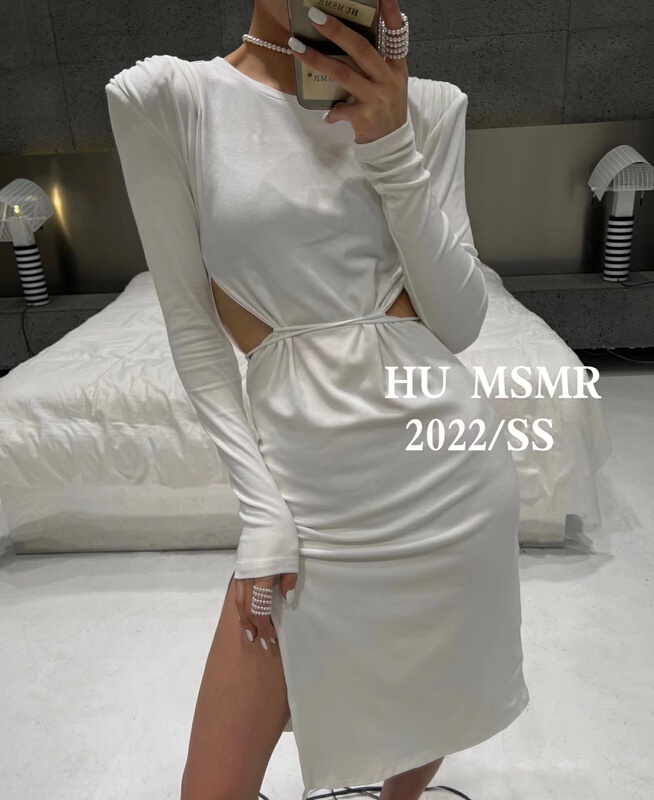 New year in early spring! [Hu] Korean simple slim dress 6356# zyh