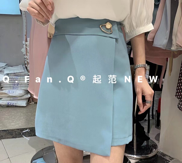 Original price 73.72! [style] A-line skirt 8387# JJ with characteristic front lap design