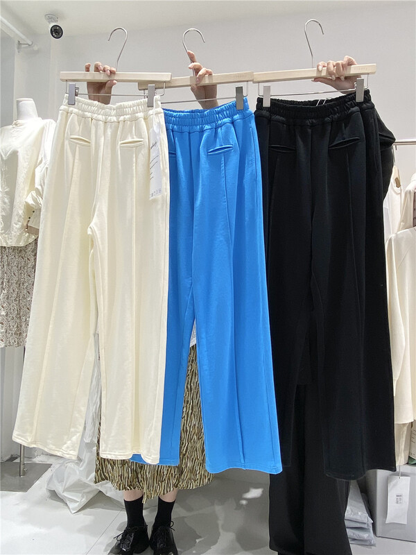 goods in stock! New year in early spring! [nnbaby] simple, versatile, loose and slim casual pants 1757# CLS