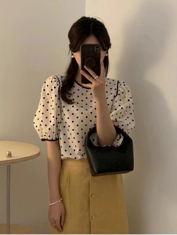 [larti] wave point fashion Korean style shirt l8468# ll