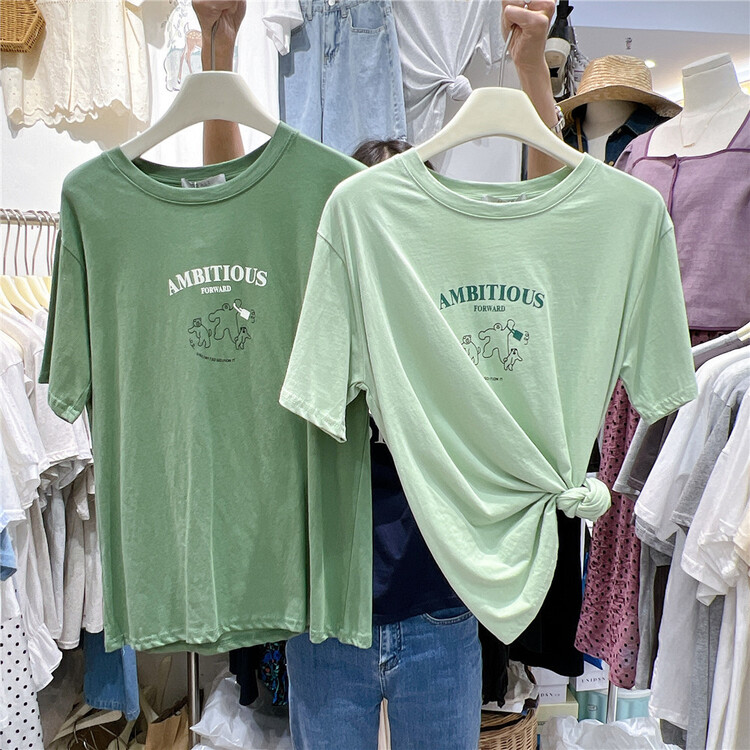 New in early summer! [malt] Lilliputian print personalized short sleeve T-shirt 004# XYJ