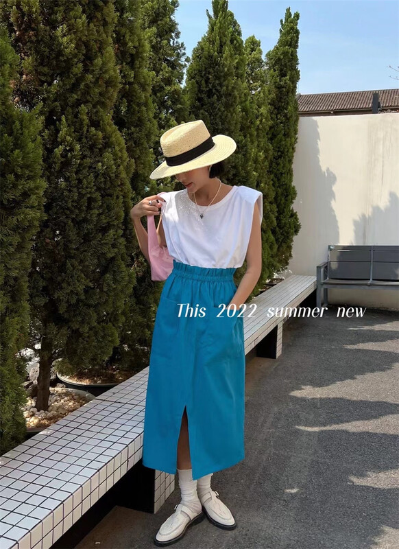 [this] Korean style clean basic versatile vest / sling k1124# CSX