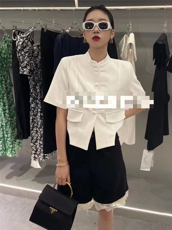 [badmoon] stand collar Chinese style small minority shirt 1579# PCZ