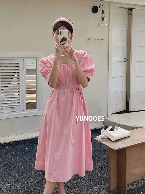 [yunooes] sweet and lovely gentle dress (with belt) 8086# XYJ