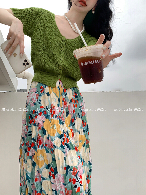 [neeko] Korean solid color breasted knitted cardigan 3525-1# PCZ