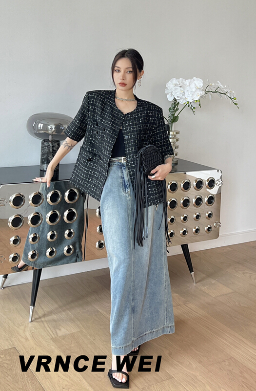 【VINCE】高級大牌極簡牛仔裙  8507#  JHY