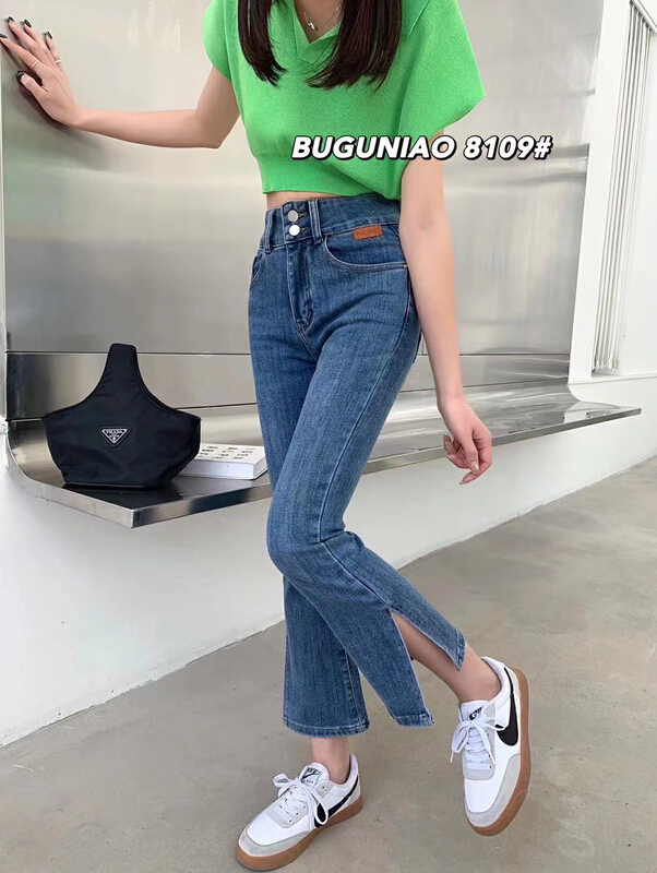 New year in early spring! [cuckoo] fashionable and foreign style, versatile trumpet jeans 8109# WTT