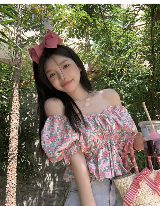 In early summer! [timely rain] Han Feng ins design sweet shirt 51028\wpl