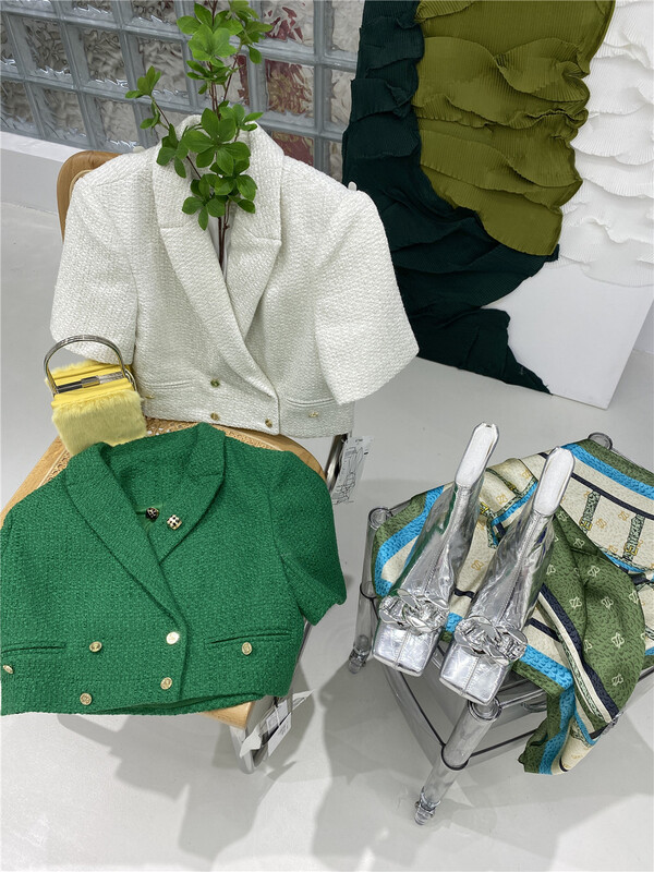 goods in stock! New year in early spring! [object reaction] fashion versatile double breasted jacket j322-2117127# hyy