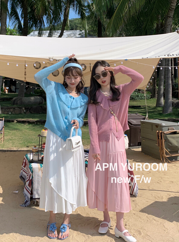 goods in stock! New year in early spring! [APM yuroom] Korean sweet versatile sweater 22502# LSL